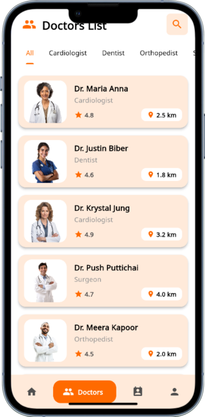 Doctor consultation screenshot 1